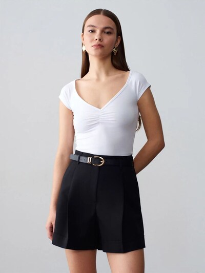 Dilvin T-shirt 'T-Shirts' en S en blanc, Vue avec produit