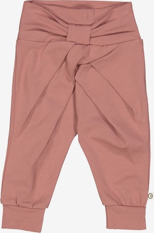 Effilé Pantalon Müsli by GREEN COTTON en rose : devant