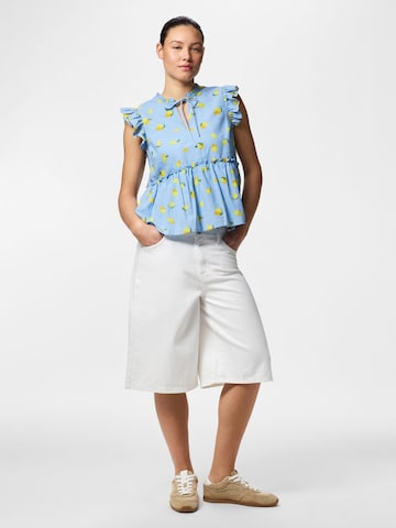 PIECES Bluse 'PCEmma' i blå