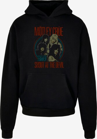 Merchcode Sweatshirt 'Motley Crue - SATD Tour 1983' in Zwart: voorkant