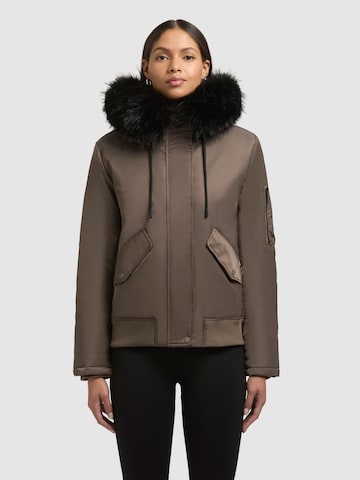 khujo Winter jacket 'Tyla' in Brown: front