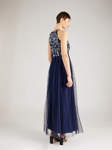 LACE & BEADS Evening Dress 'Donatella' in Blue