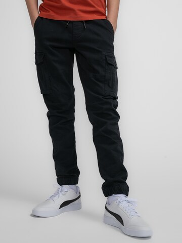 Petrol Industries Tapered Trousers 'Metlakatla' in Black: front