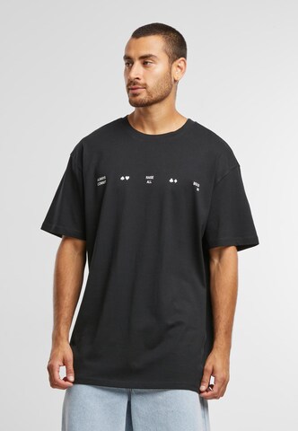 T-Shirt Mister Tee en noir : devant