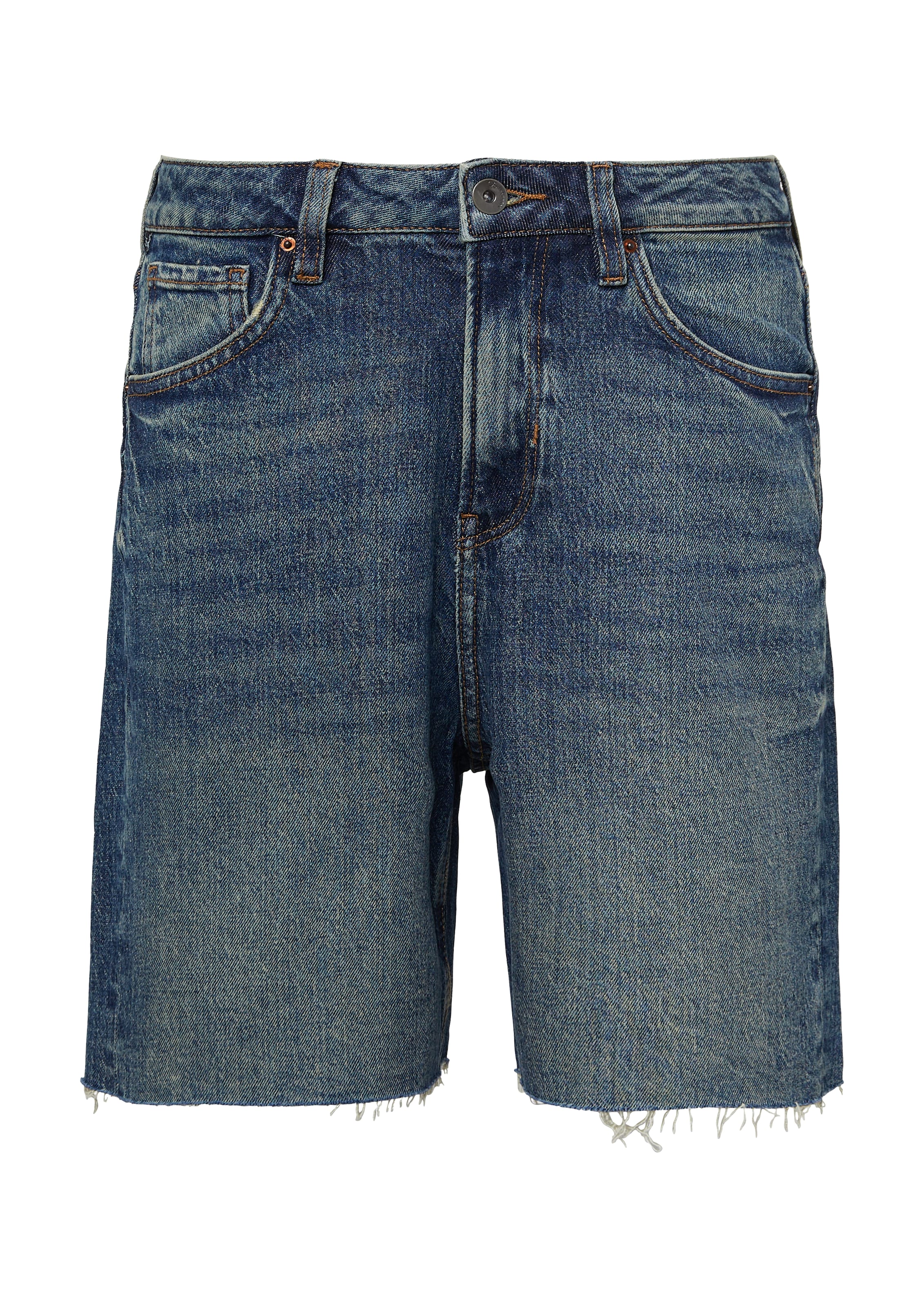 QS tavaline Teksapüksid, värv sinine: eest vaates