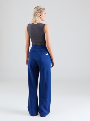 Wide Leg Pantalon Karo Kauer en bleu