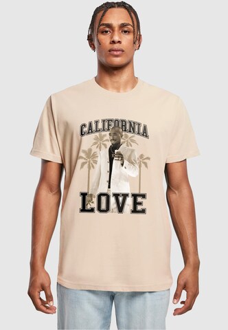 Maglietta 'California Love Palm Trees' di Mister Tee in beige: frontale