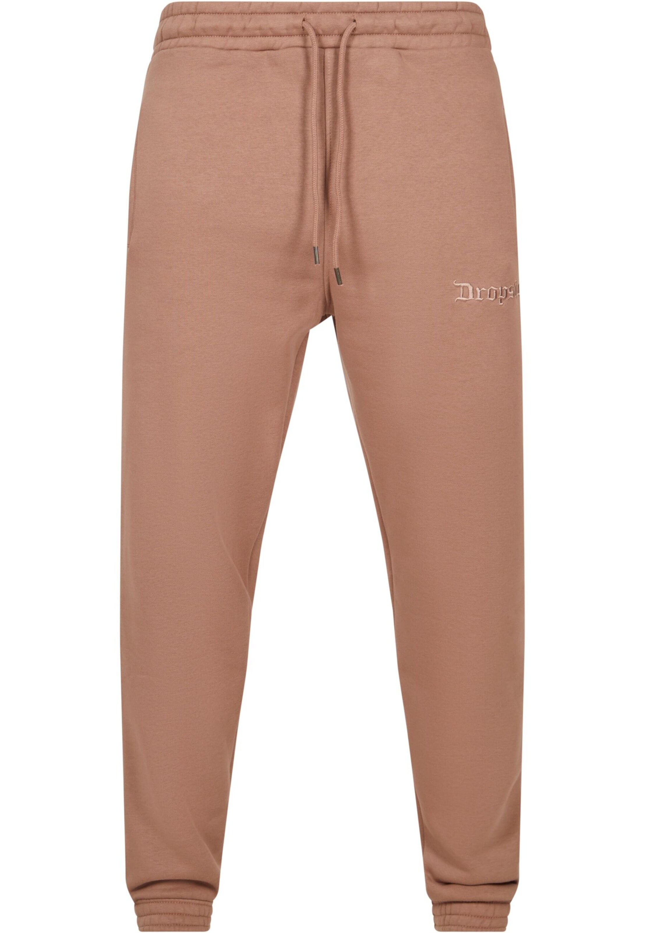 Dropsize - Tapered Calças em castanho: frente