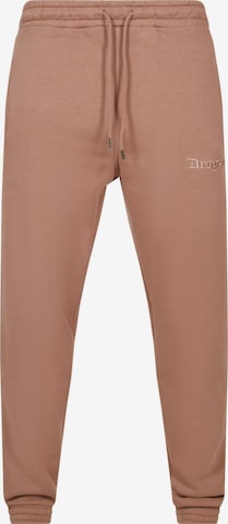 Effilé Pantalon Dropsize en marron : devant