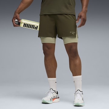 PUMA Regular Sports trousers 'Puma x Hyrox' in Green: front