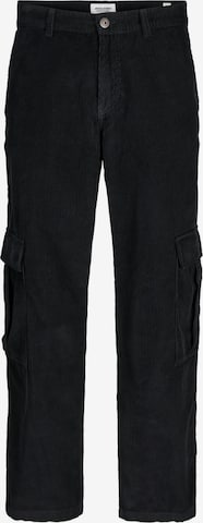 JACK & JONESregular Cargo hlače - crna boja: prednji dio