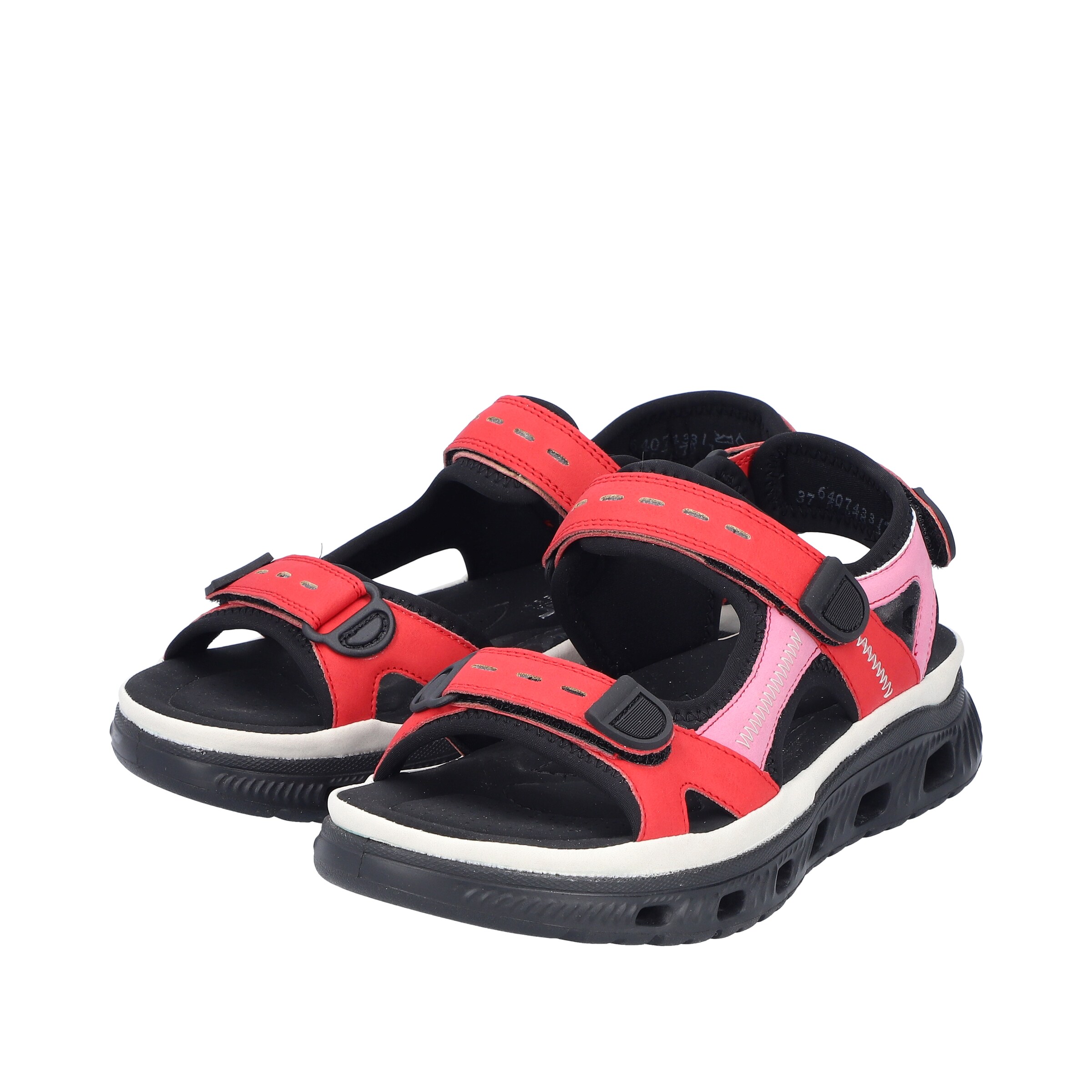 Rieker Sport Hiking Sandals in Red