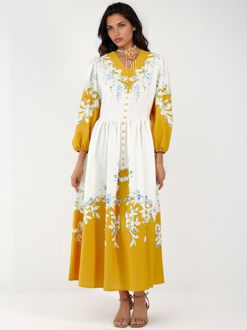 Abito di MSN Collection in giallo: frontale