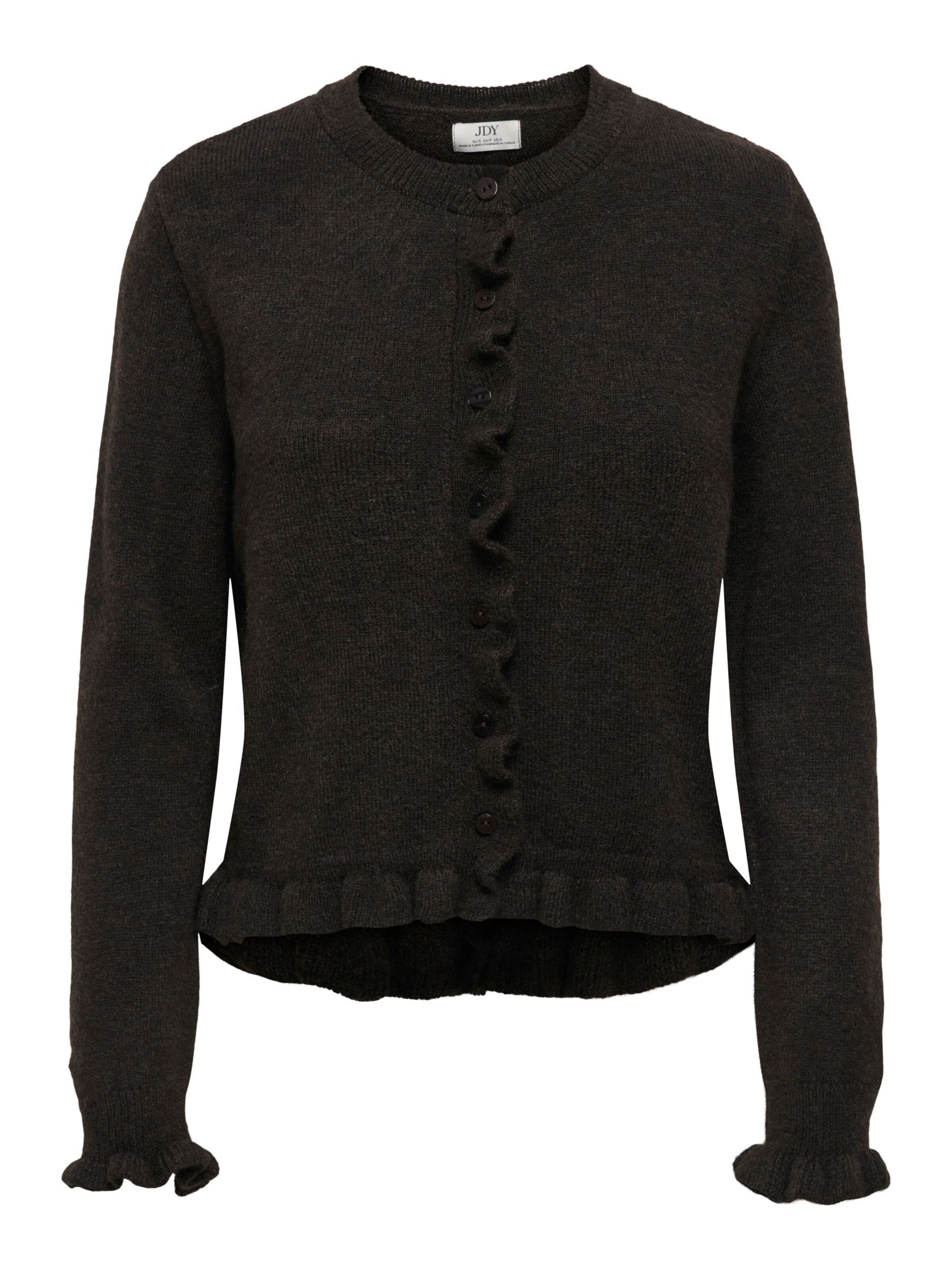 JDY Knit cardigan 'JDYLETTY' in Black: front