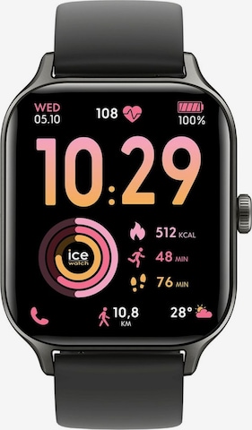 Montre digitale Ice-Watch en noir : devant