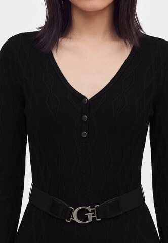GUESS Gebreide jurk 'YUKI' in Zwart