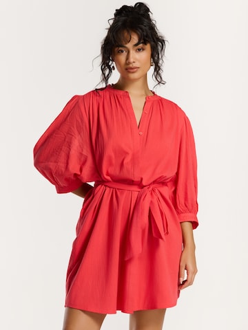 Robe-chemise 'Jaydi' Shiwi en rouge : devant