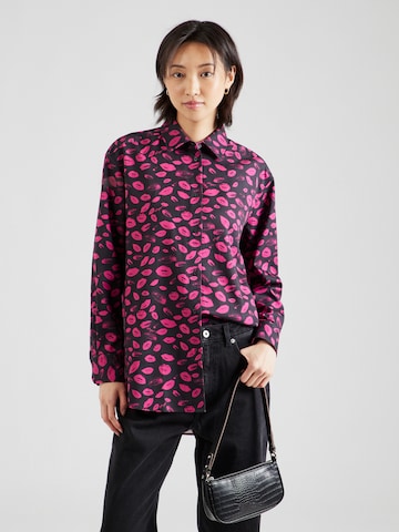 HUGO Red Blouse in Pink: front