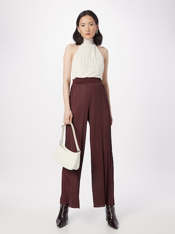 ABOUT YOU Wide leg Pants 'Noelle' in Brown