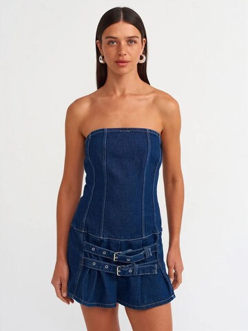 Dilvin Dress in Blue: front