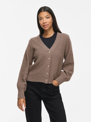 VILA Strickjacke 'VITuli' in Beige: Vorderseite