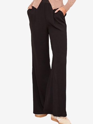 Friends Like These Широкий Брюки со складками в Черный: спереди