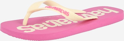 Flip-flops 'TOP LOGOMANIA 2' pe 37-38 HAVAIANAS pe galben deschis / roz, Vizualizare produs