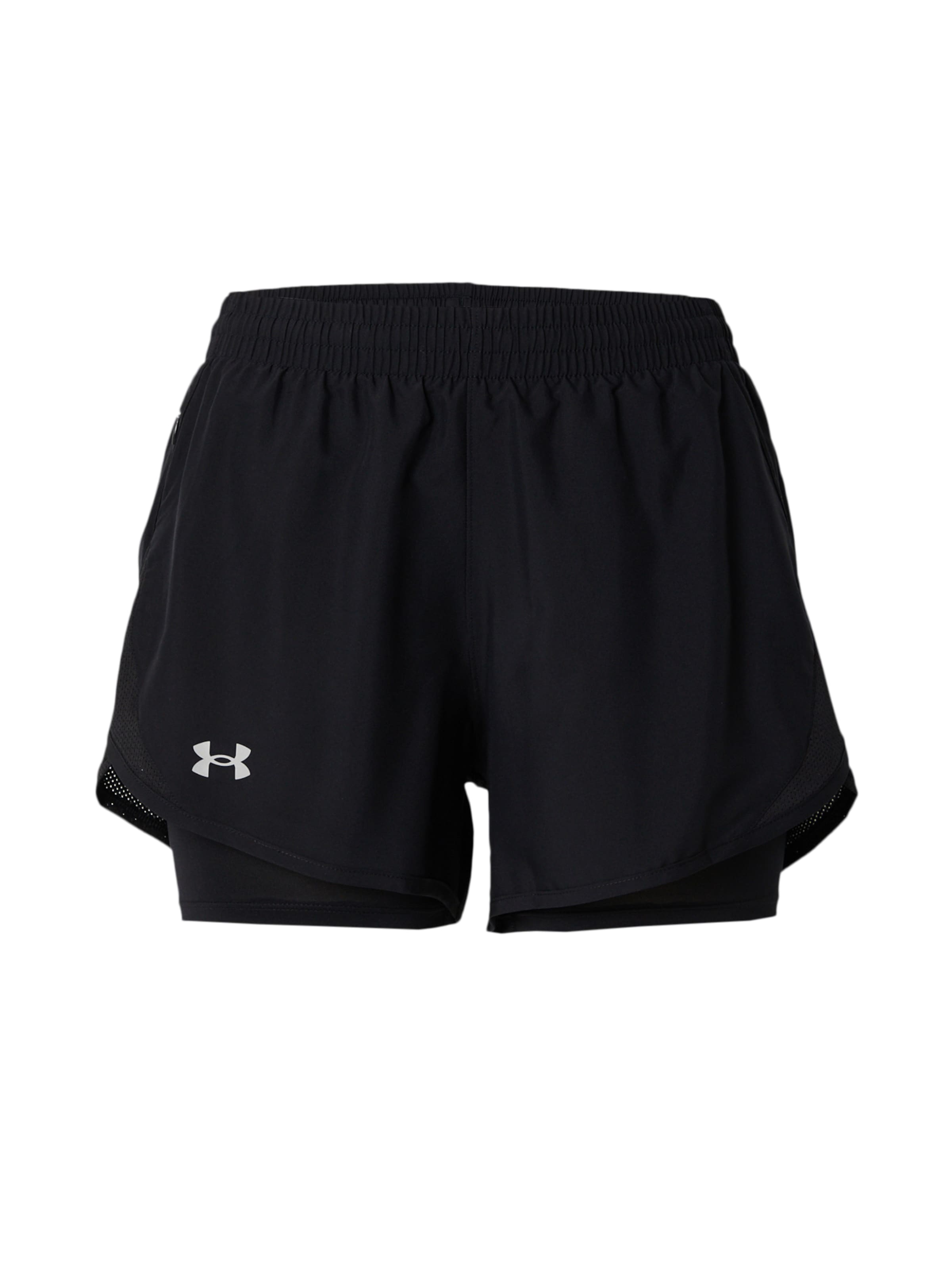 Regular Pantaloni sport 'Fly-By' de la UNDER ARMOUR pe negru: față