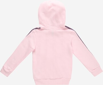 ADIDAS SPORTSWEAR - Sudadera con cremallera deportiva 'Essentials 3-Stripes Zip ' en rosa