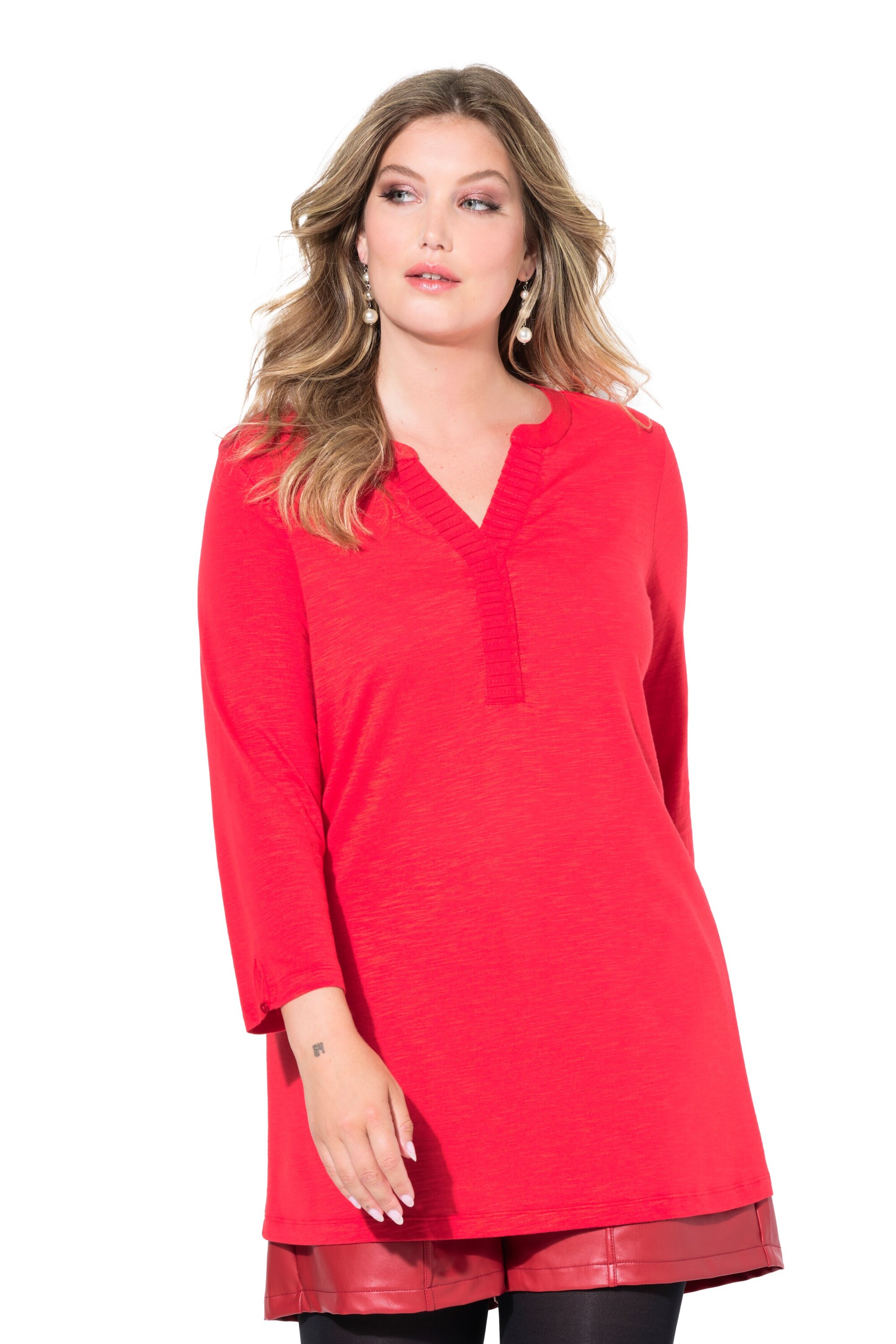 MIAMODA Shirt in Rood: voorkant