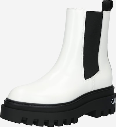 Ghete chelsea Calvin Klein Jeans pe negru / alb, Vizualizare produs