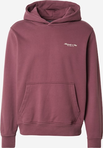 Felpa di Abercrombie & Fitch in lilla: frontale