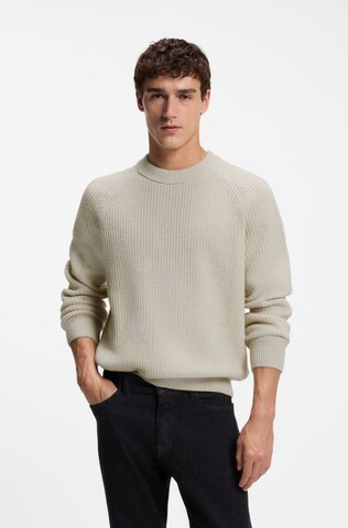 BOSS Pullover 'Kepler' in Beige: Vorderseite