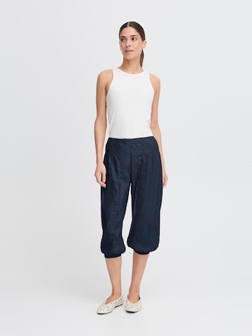 Tapered Pantaloni ' PZJILL LINEN ' di PULZ Jeans in blu