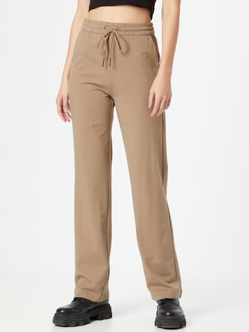 VERO MODA Regular Broek 'Evana' in Bruin: voorkant