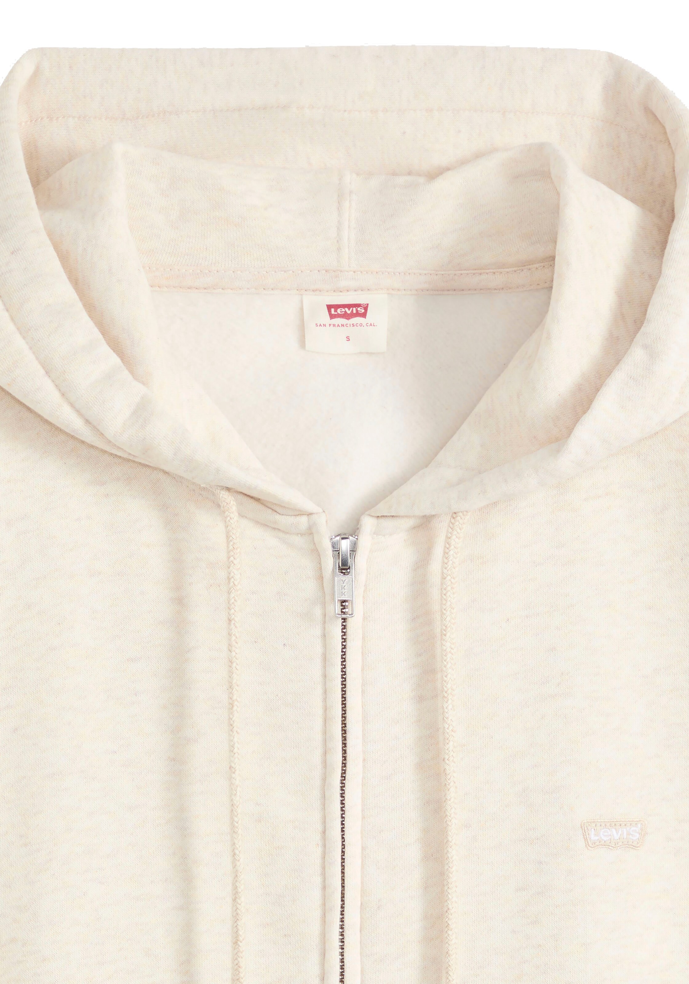 LEVI'S ® Zip-Up Hoodie 'Everyday' in Beige