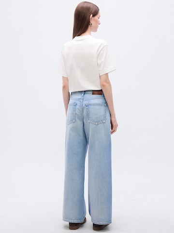 Calvin Klein Jeans Wide leg Jeans in Blauw