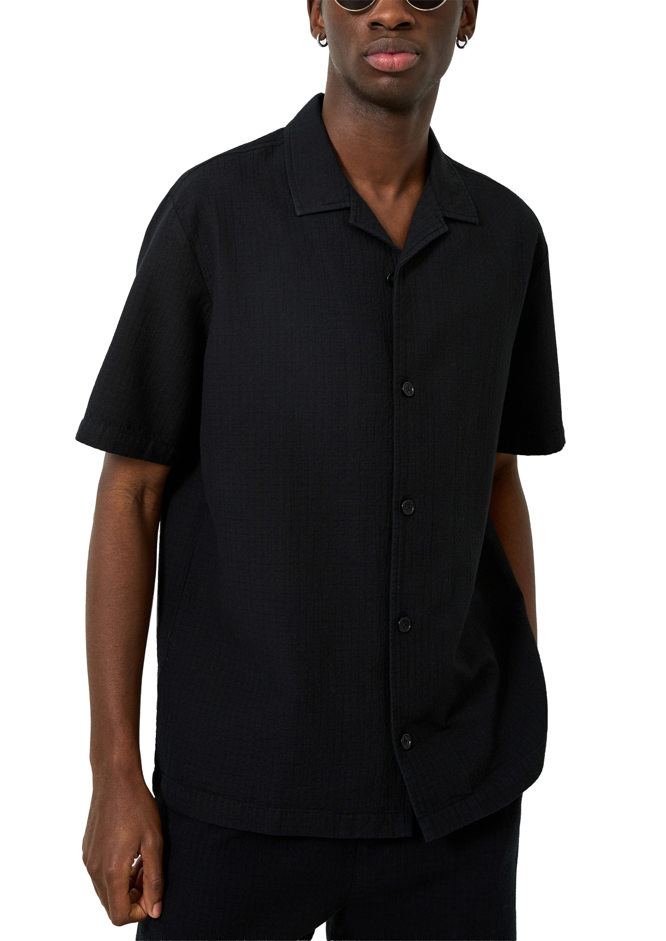 Coupe regular Chemise QS en noir