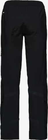 VAUDE Regular Outdoor Pants 'Moab Rain P' in Black