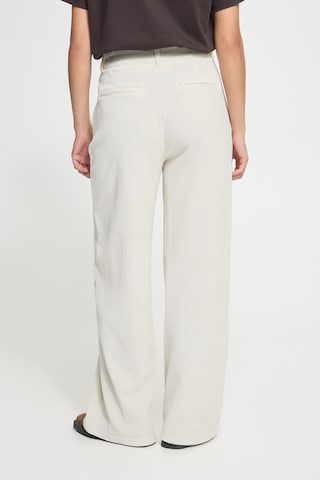 ICHI Wide leg Pants 'TAMARY' in Beige