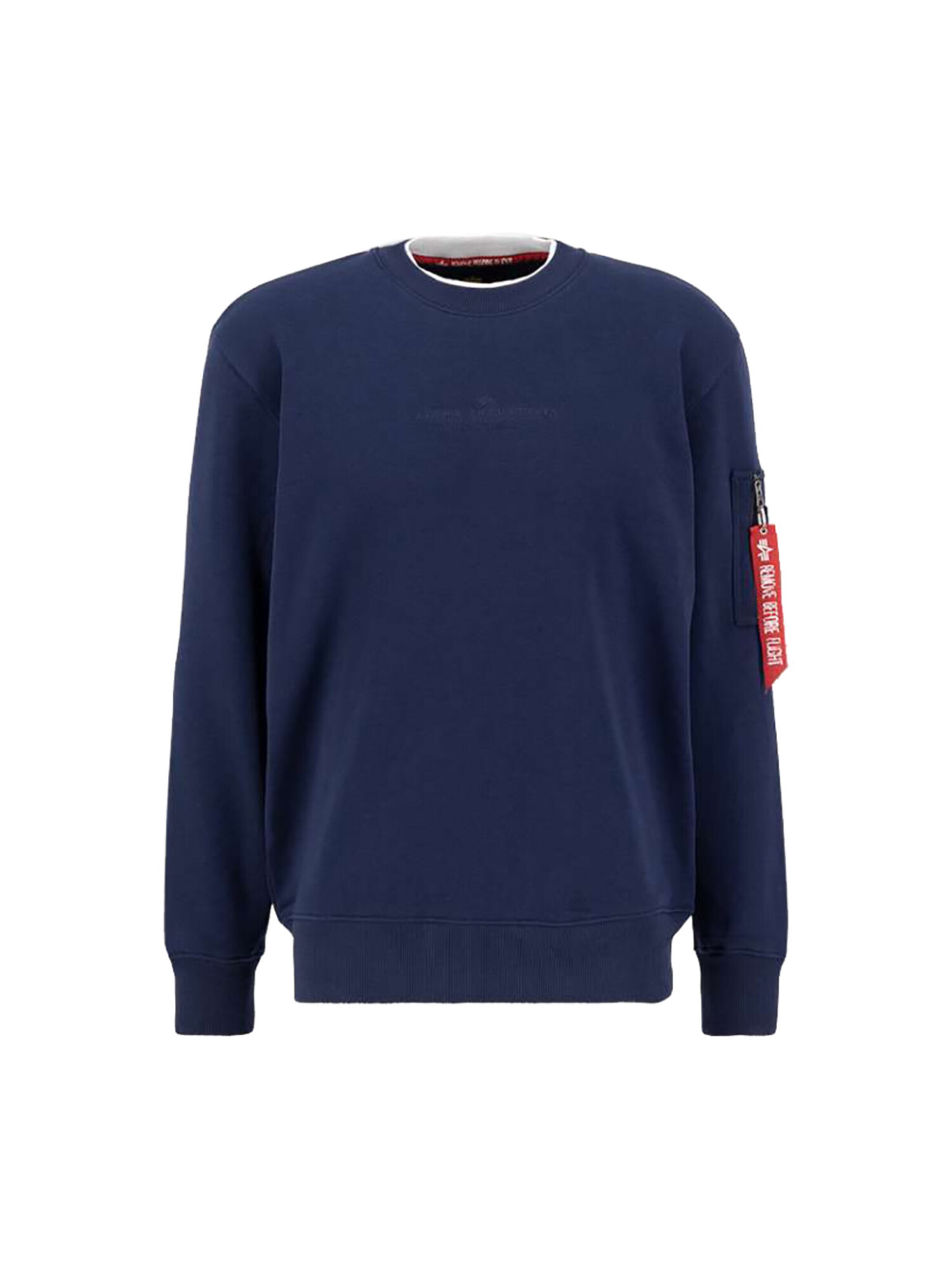 ALPHA INDUSTRIES Sweatshirt 'Double Layer'‌‌‌‌ in Blau: Vorderseite