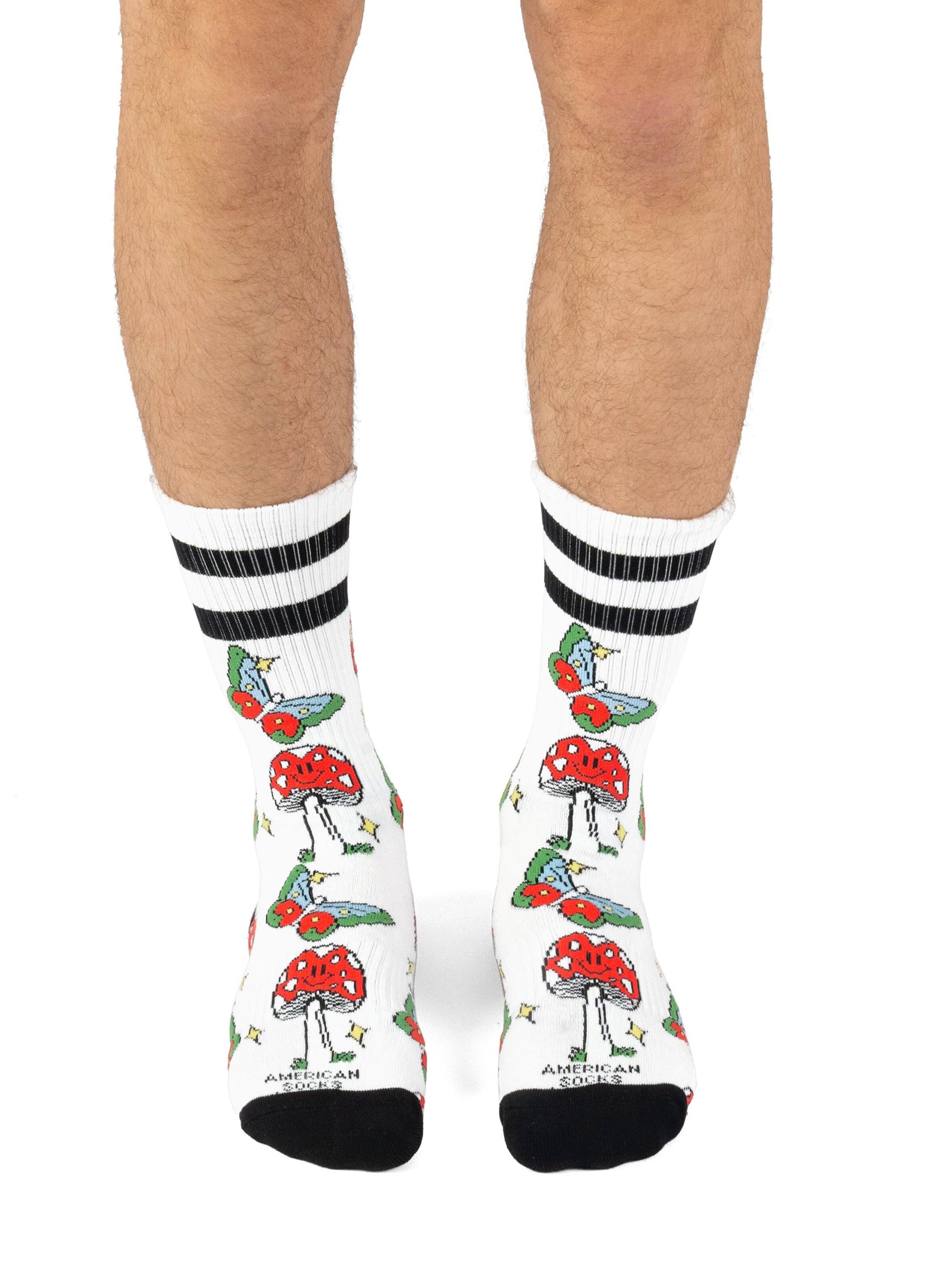 American Socks - Calcetines 'Never Stop Growing' en blanco