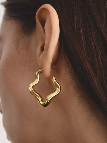 Boucles d'oreilles 'Vergoldete Große Creolen mit Geschwungenem Design' Thomas Sabo en or