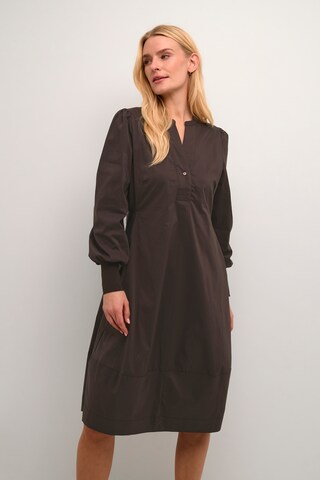 Robe-chemise 'Antoinett' CULTURE en marron : devant