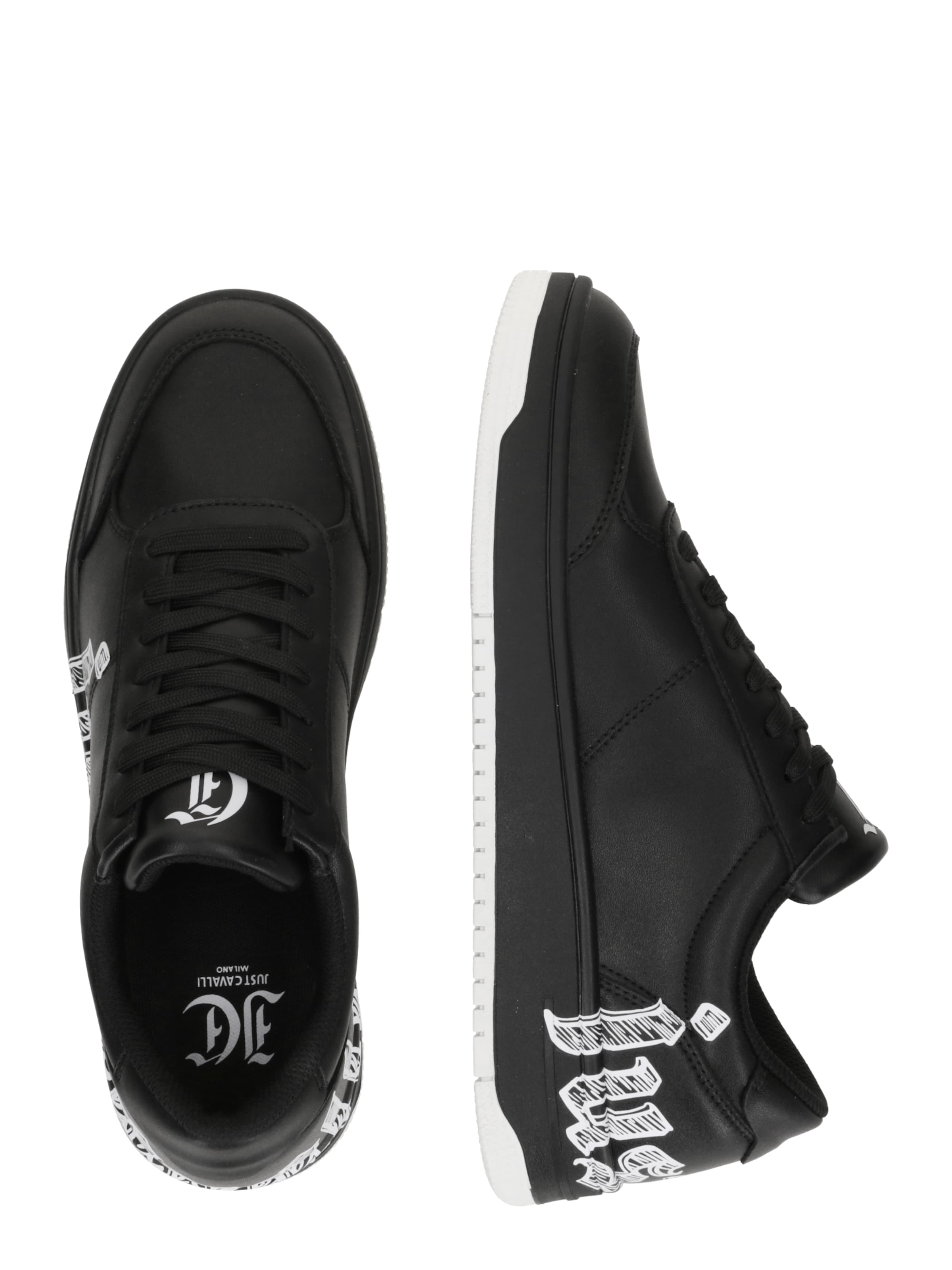 Just Cavalli Низкие кроссовки 'FONDO AZULA DIS.5' в Черный