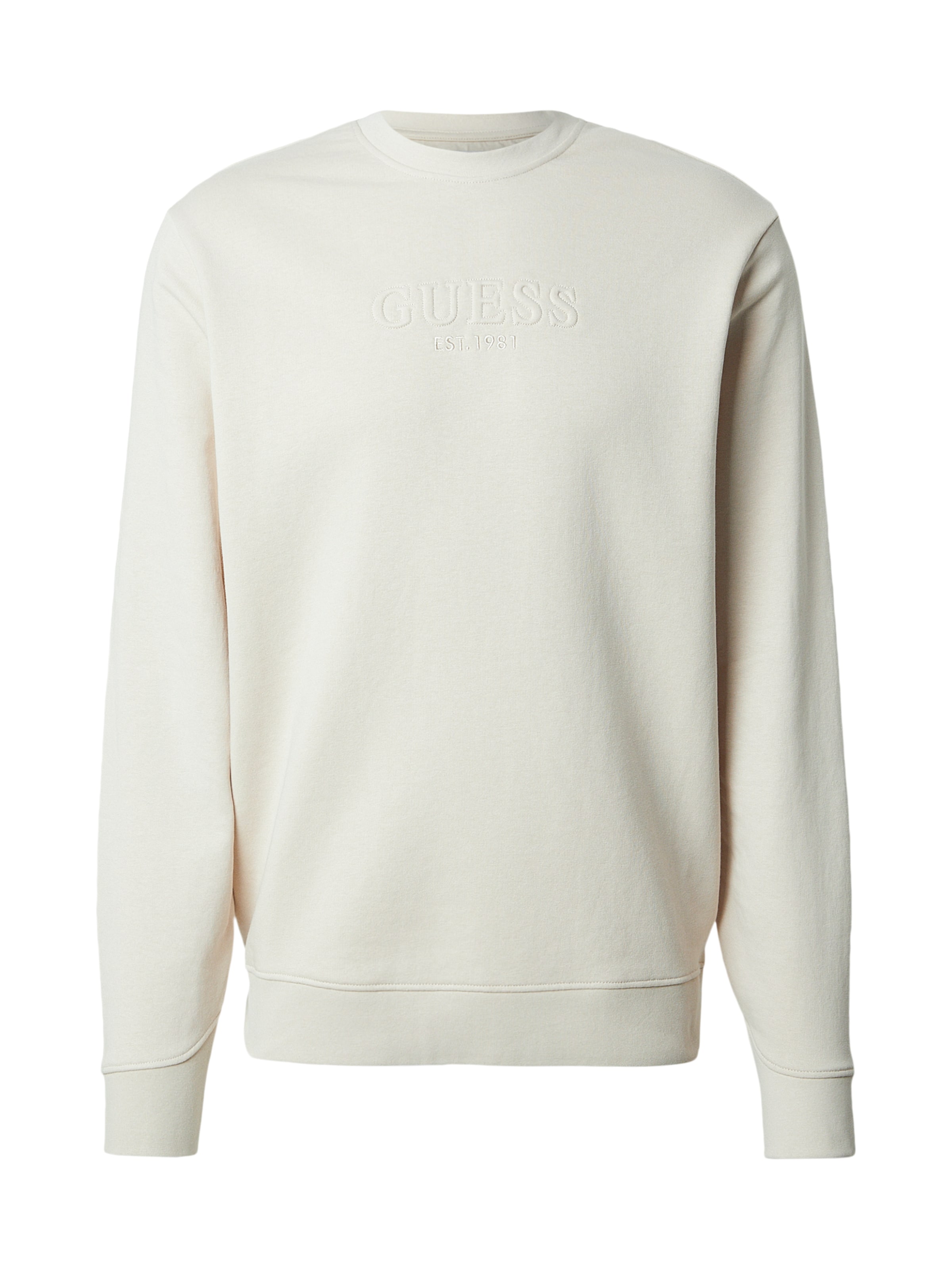 GUESS - Sudadera en beige: frente