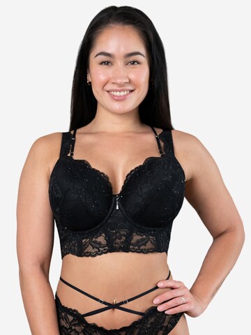 SugarShape Podprsenka – černá: přední strana