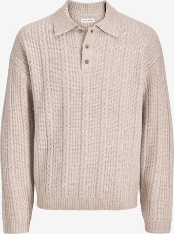 JACK & JONES Sweter 'JJGAVIN' w kolorze beżowy: przód