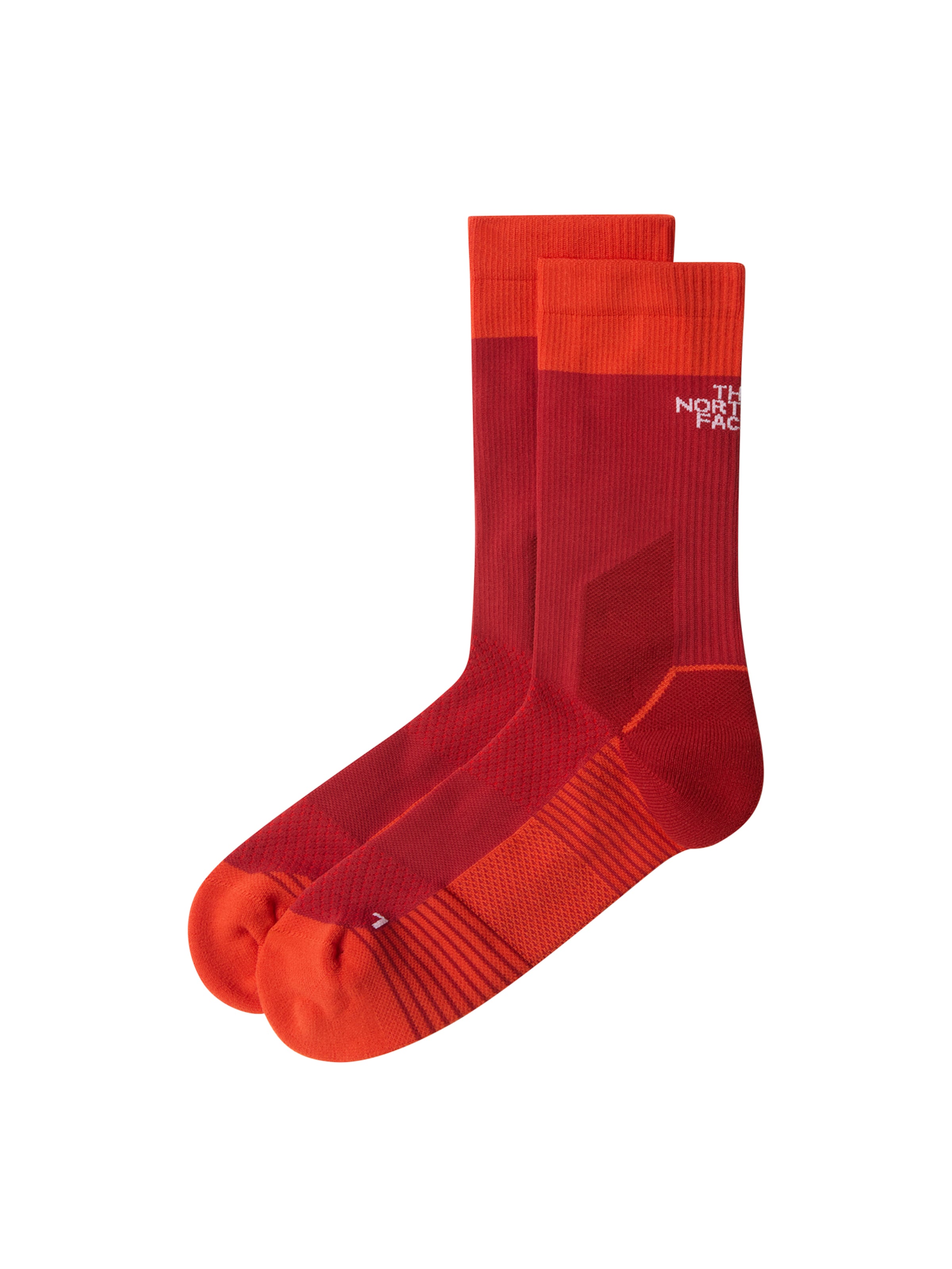 THE NORTH FACE Sportssokker 'Trail Run' i kirsebærsrød / mørkerød / hvid, Produktvisning