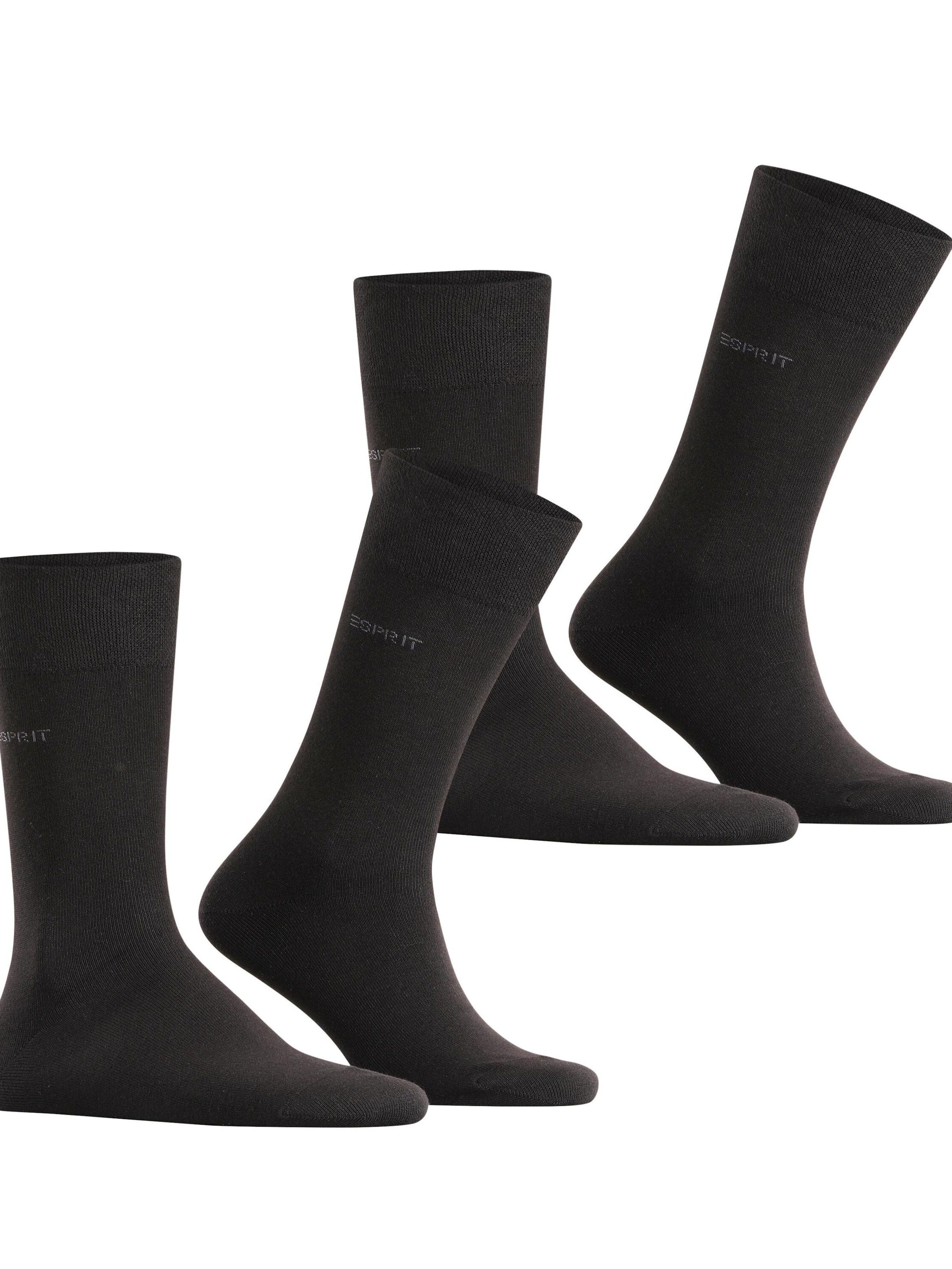ESPRIT Socks 'Basic Easy 2-Pack' in Black